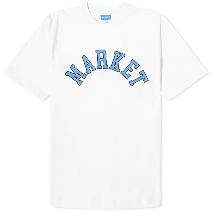 Photo: MARKET Men's Throwback Arc T-Shirt in White