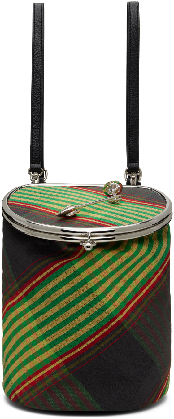 Vivienne Westwood Green Round Frame Backpack Vivienne Westwood