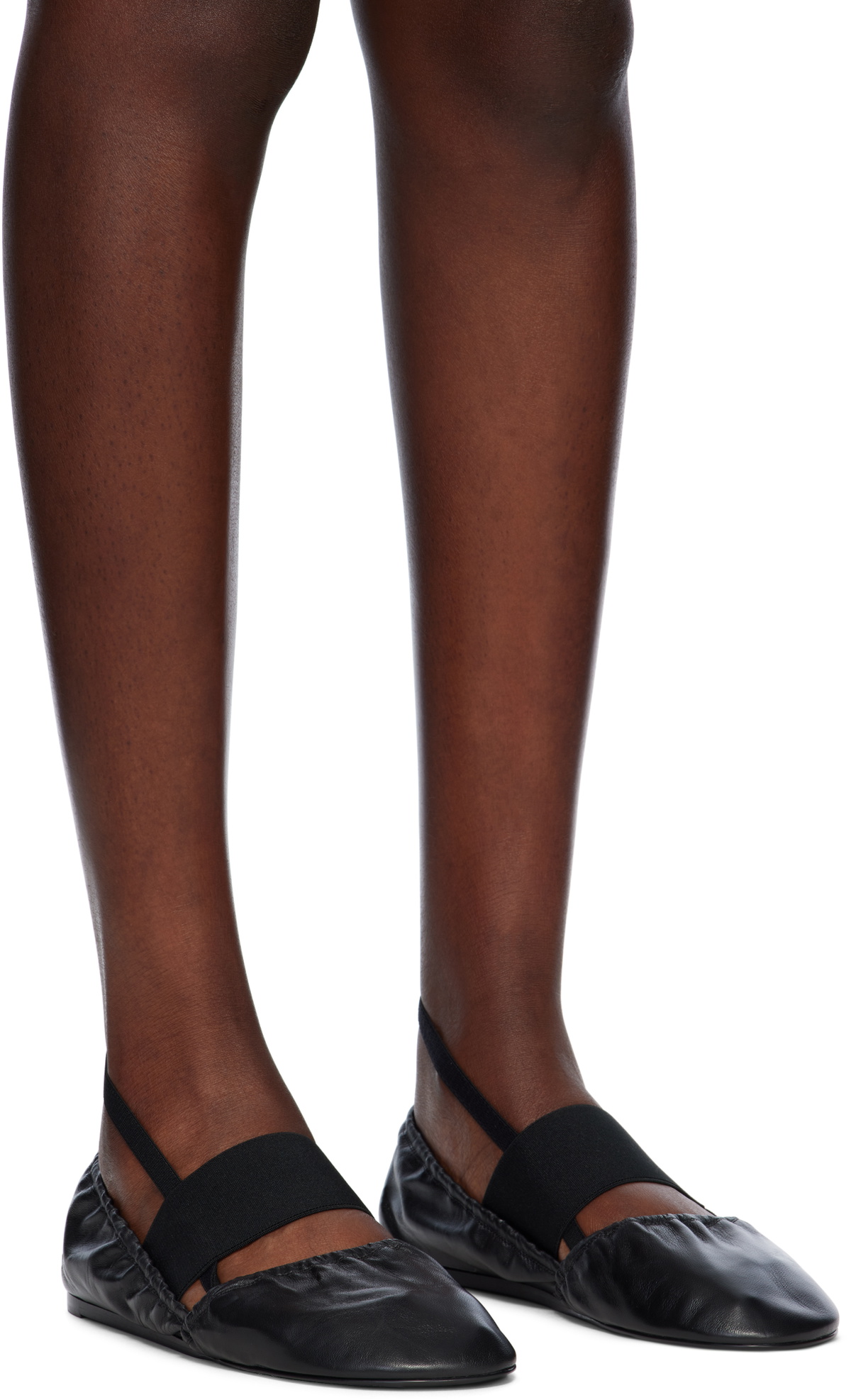 ALAINPAUL Black Merce Ballerina Flats