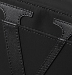Valentino - Valentino Garavani Logo-Detailed Leather-Trimmed Nylon Belt Bag - Black