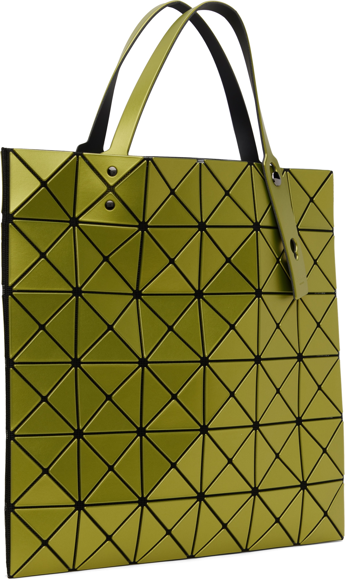 BAO BAO ISSEY MIYAKE Yellow Lucent Metallic Tote Bao Bao Issey Miyake
