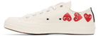 COMME des GARÇONS PLAY Off-White Converse Edition Multiple Hearts Chuck 70 Low Sneakers