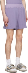 RANRA Purple Mock-Fly Shorts