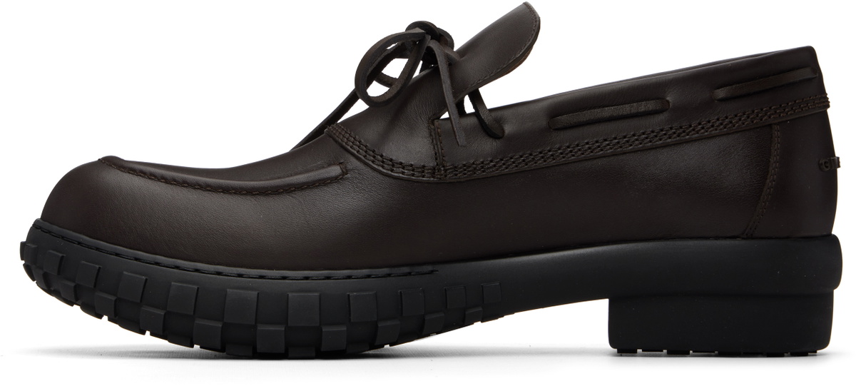 Givenchy Brown Echo Leather Boat Shoes