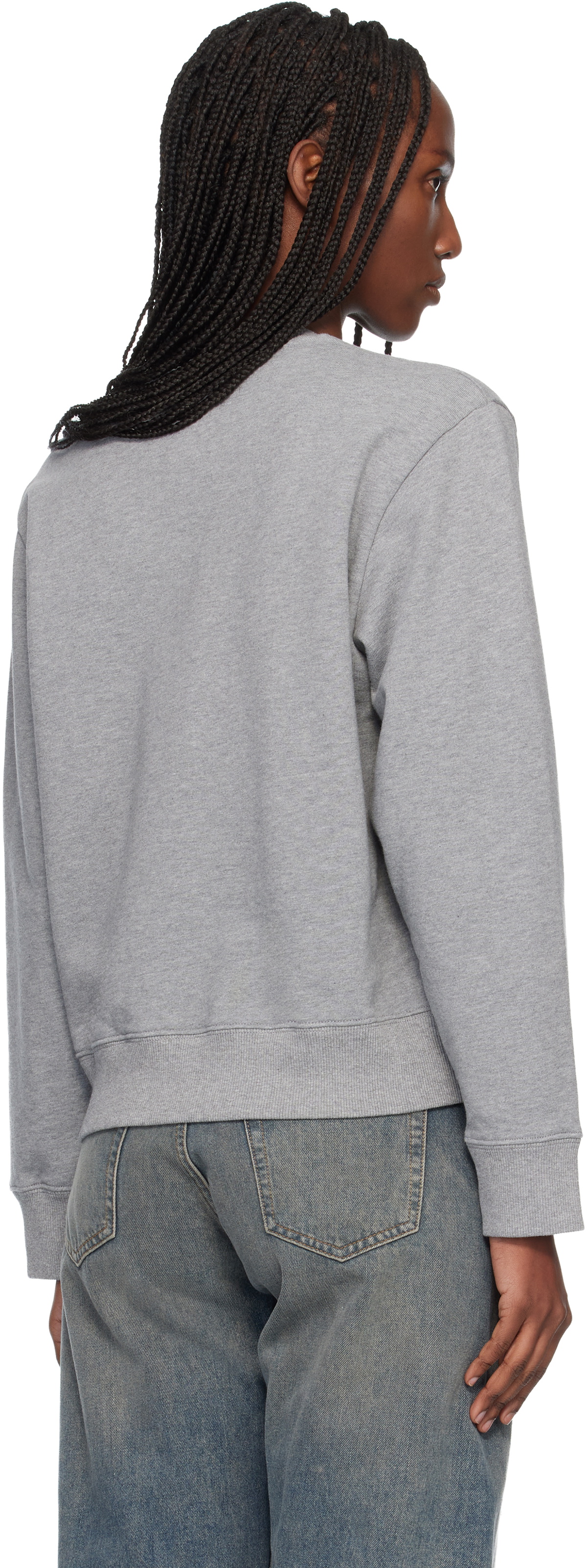 MM6 Maison Margiela Gray Spray Paint Sweatshirt