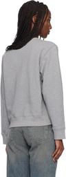 MM6 Maison Margiela Gray Spray Paint Sweatshirt