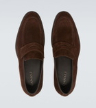 Canali Suede penny loafers