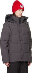Canada Goose Gray Wyndham Down Jacket