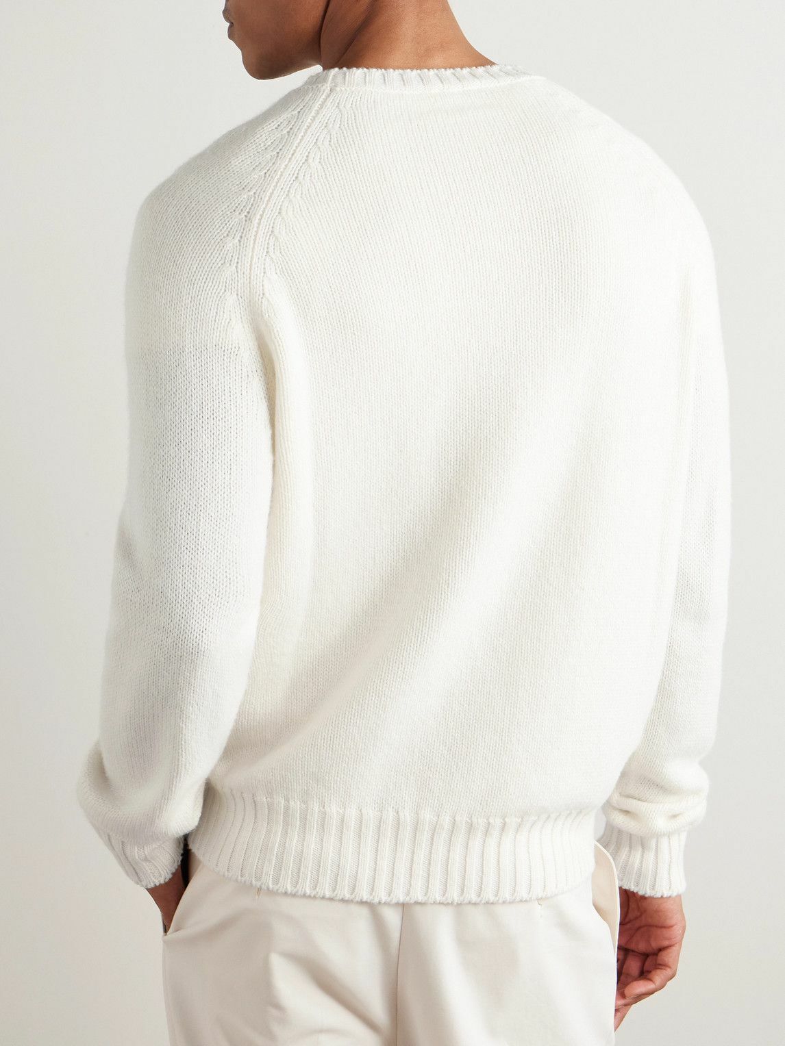 UMIT BENAN - Milano Cashmere Sweater - White