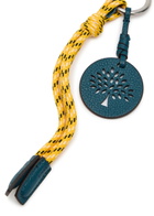 Mulberry Leather and Rope Keyring - Yellow - One Size
