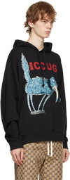 Gucci Black Freya Hartas Edition 'ICCUG' Hoodie