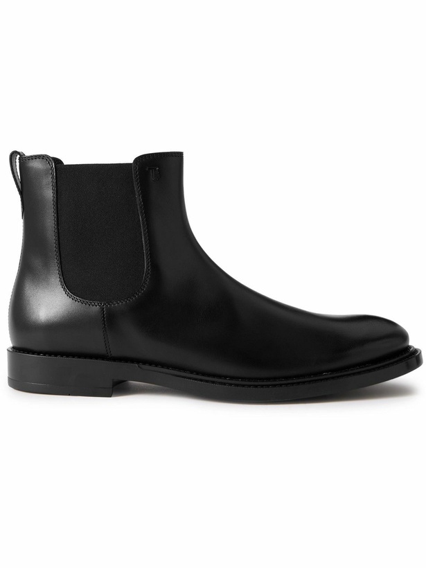 Photo: Tod's - Glossed-Leather Chelsea Boots - Black