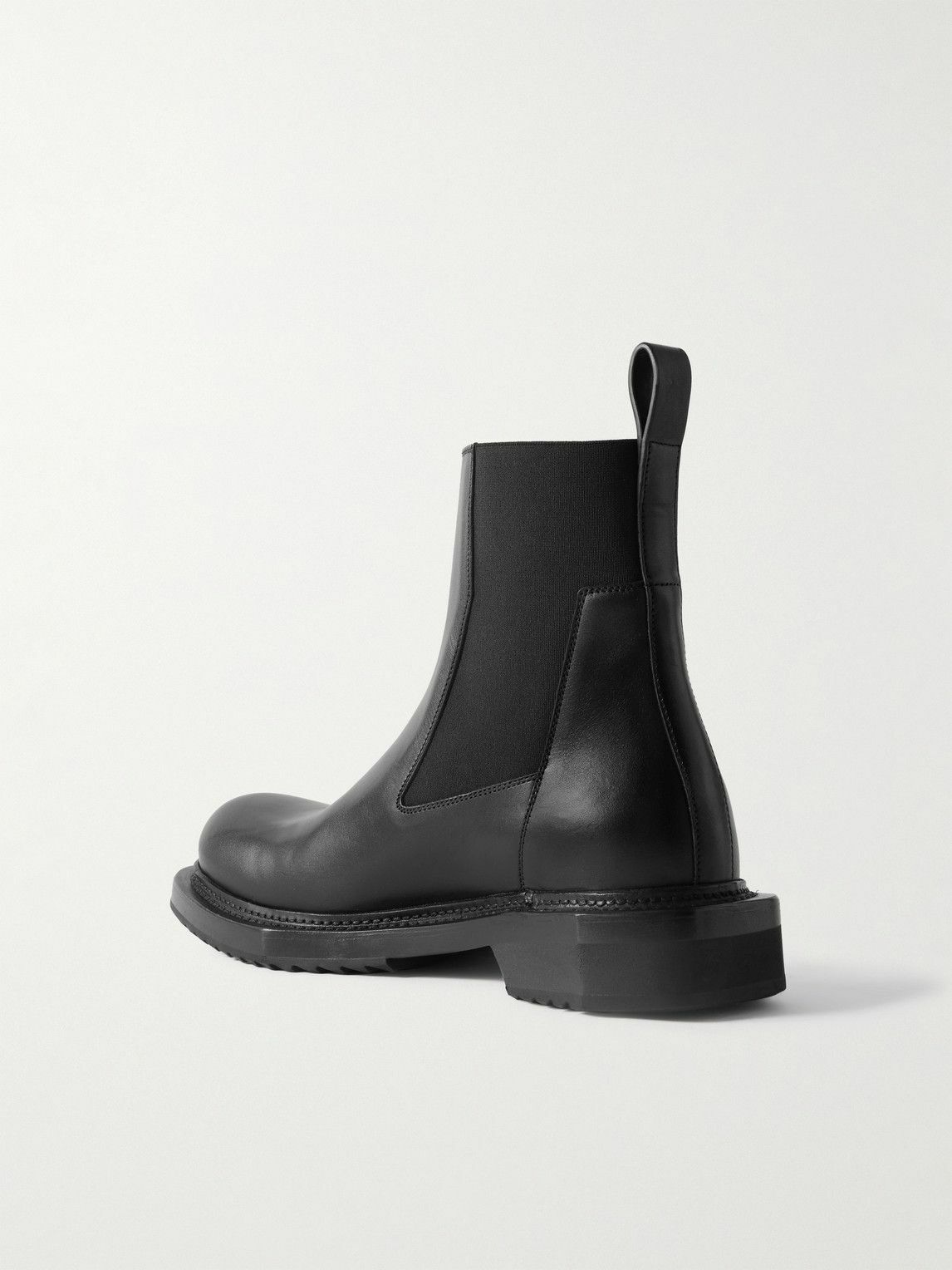 靴 Rick Owens BEATLE CYCLOPS Chelsea Boots Rick Owens Black Beetle Turbo Cyclops Leather Chelsea Boots