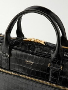 TOM FORD - Croc-Effect Leather Briefcase