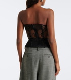 Magda Butrym Draped lace corset