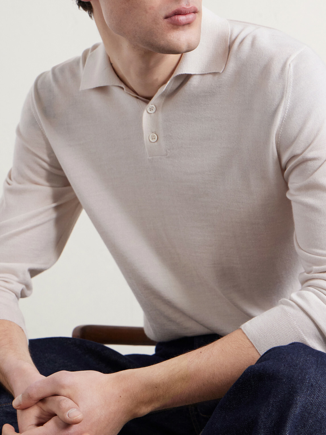 Slowear - Slim-Fit Cashmere and Silk-Blend Polo Shirt - Neutrals