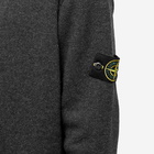 Stone Island Men's Lambswool Crew Neck Knit in Charcoal