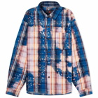 Air Jordan Men's x Awake NY Flannel Shirt in Blackened Blue/Boarder Blue/Sail