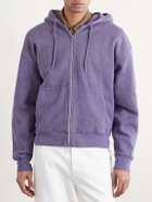 Our Legacy - Rascal Cotton-Jersey Zip-Up Hoodie - Purple