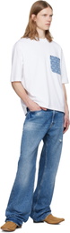 Dsquared2 White D2 Monogram Loose Fit T-shirt