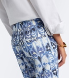 La DoubleJ 24/7 printed cotton straight pants