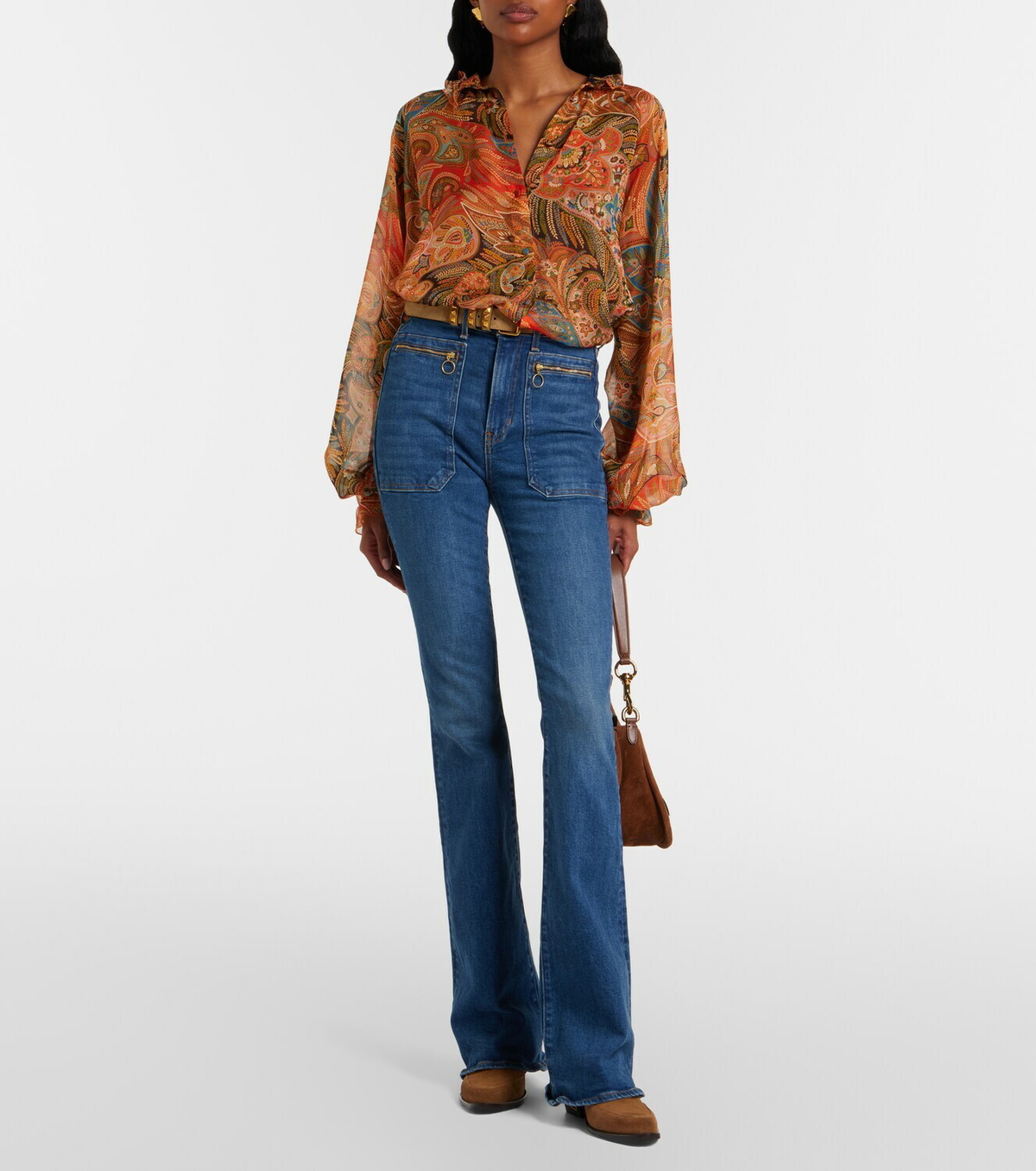 Veronica Beard Beverly flared jeans