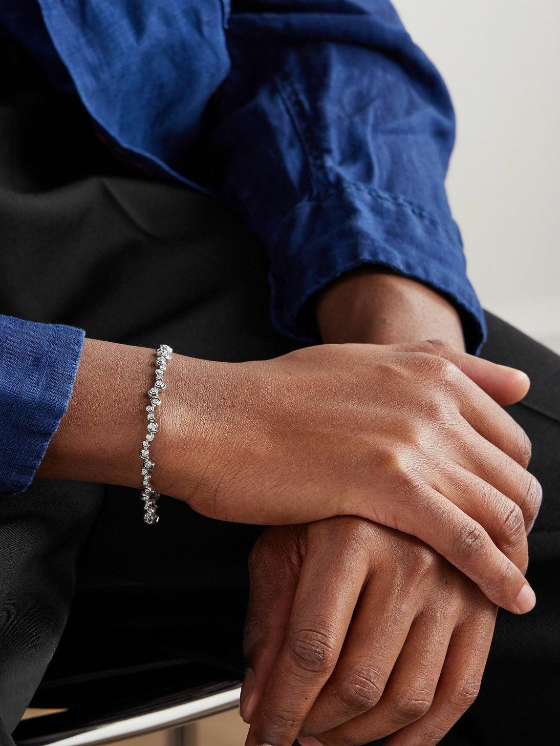 Yvonne Léon - White Gold Diamond Bracelet