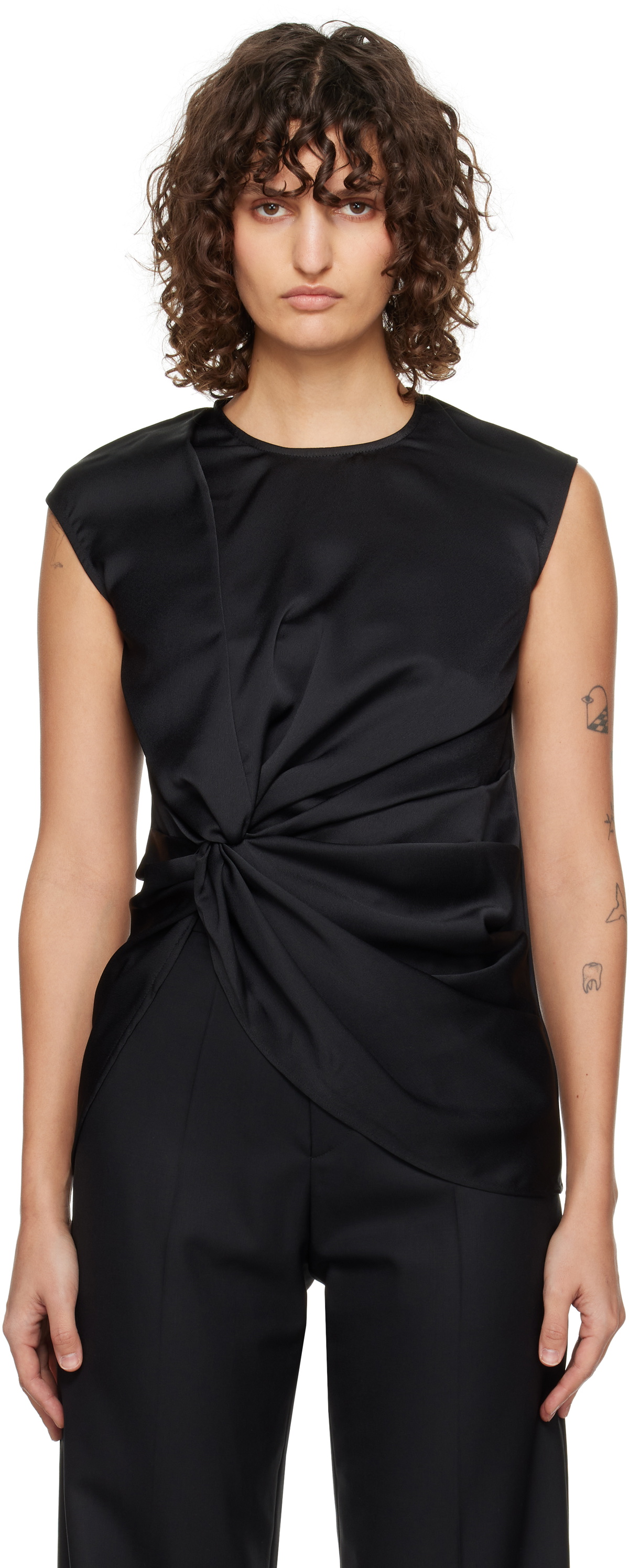 Beaufille Black Bourdin Blouse