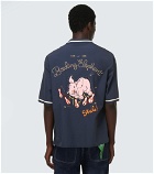 Kenzo - Embroidered cotton bowling shirt