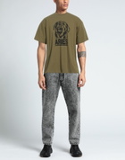 Aries Mens T-shirt Military in Green
