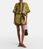 Alémais Mona floral hemp shirt