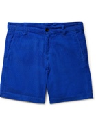 Drake's - Slim-Fit Cotton-Corduroy Chino Shorts - Blue