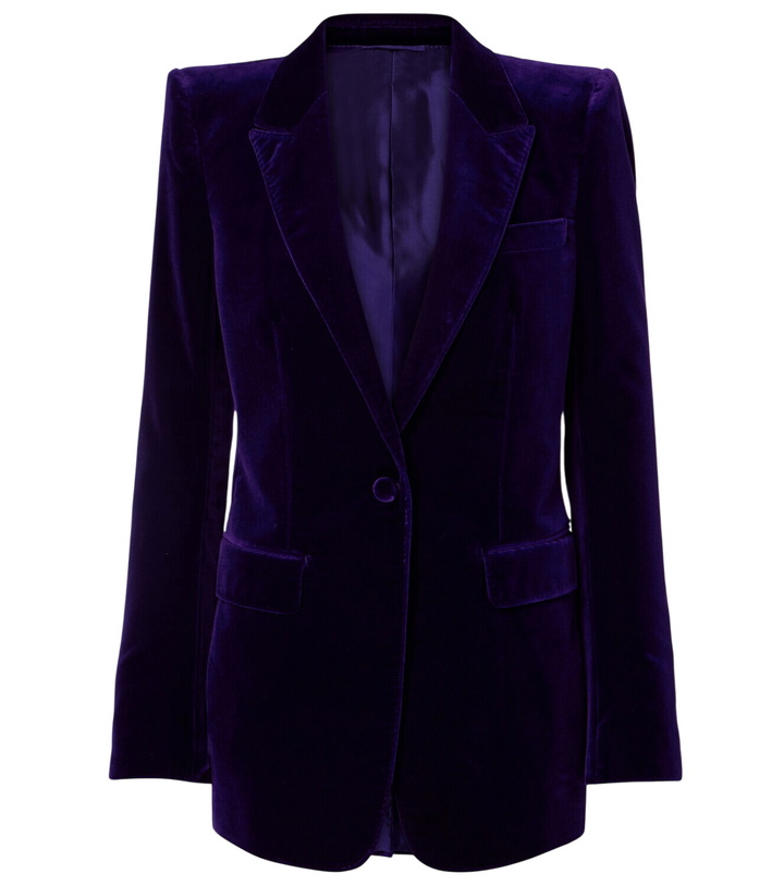 Photo: Tom Ford Single-breasted cotton velvet blazer