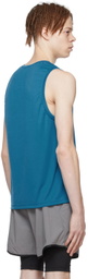 Ostrya Blue Polyester Tank Top