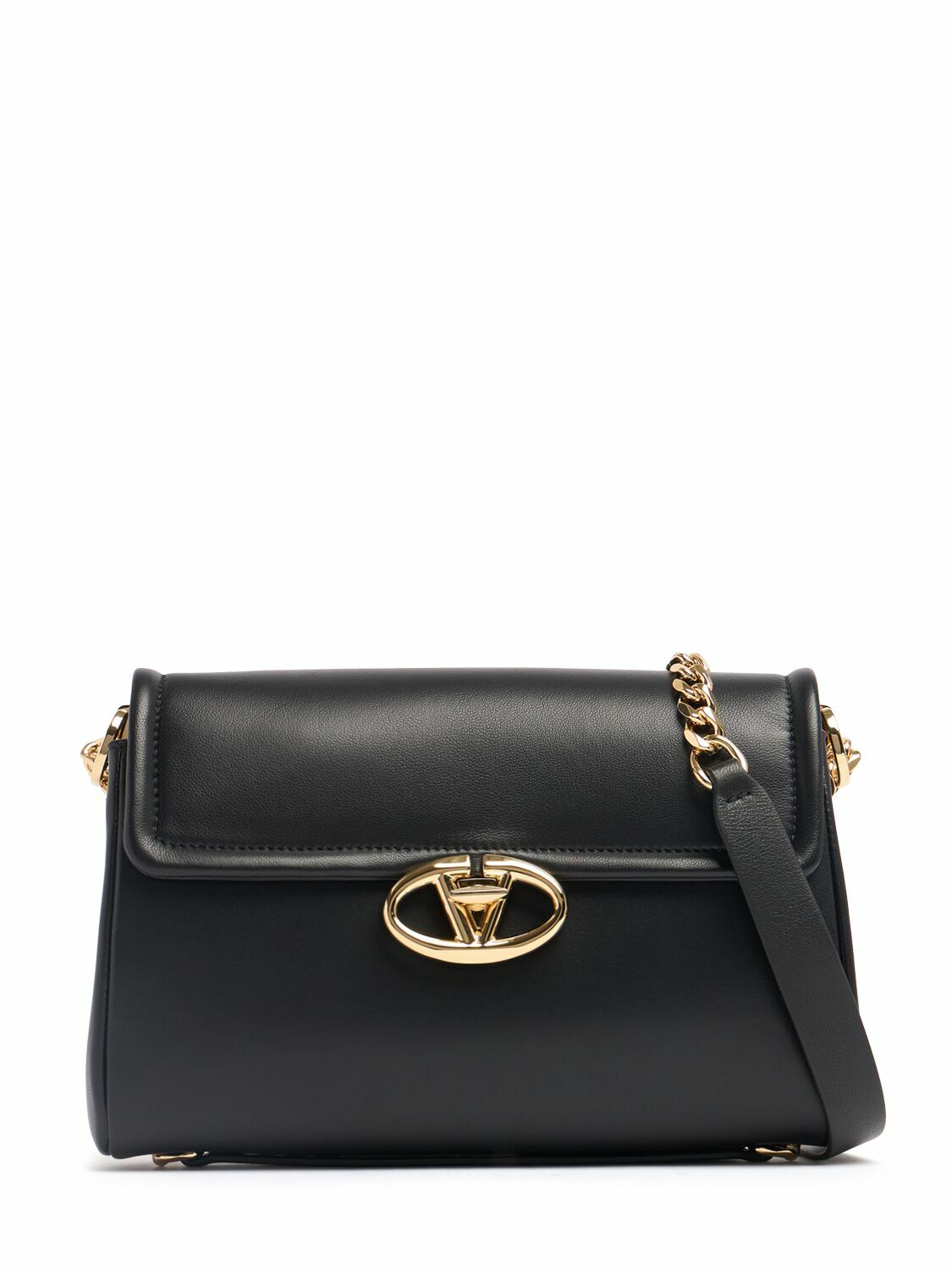 VALENTINO GARAVANI Large Chain 2 Leather Shoulder Bag