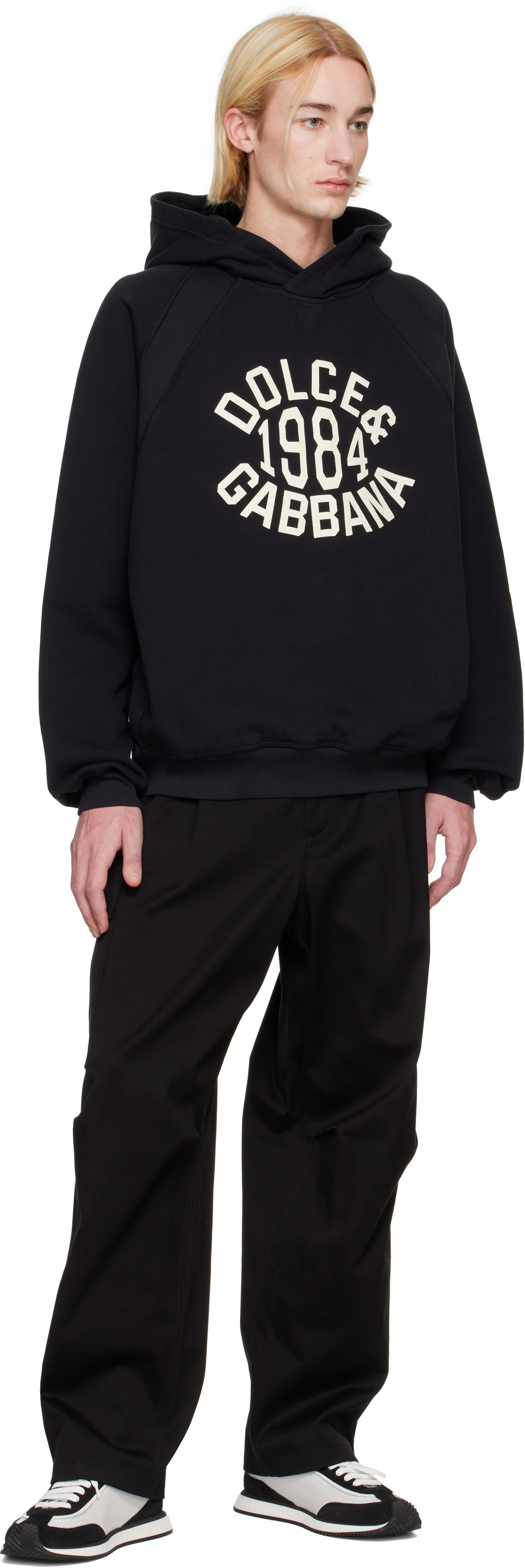 Dolce&Gabbana Black Paneled Hoodie