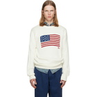Polo Ralph Lauren White 'The Iconic Flag' Sweater
