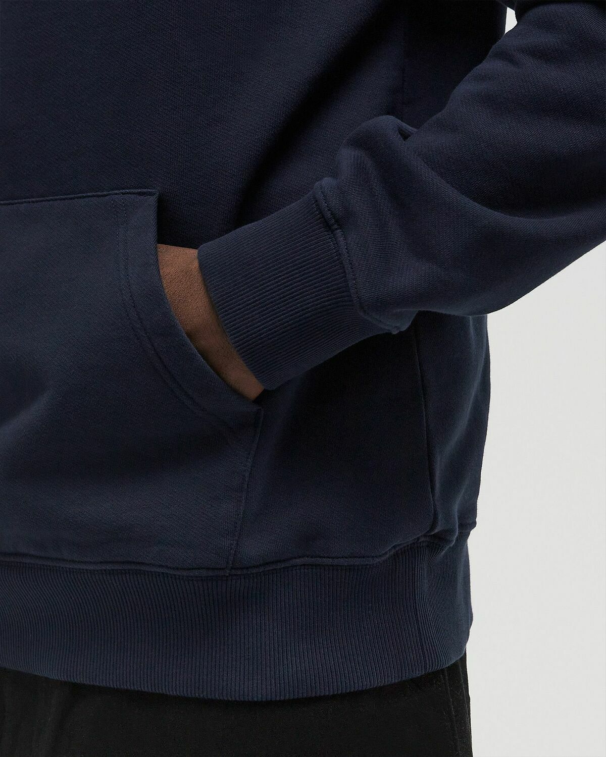 ØLÅF BLOCK ZIP MOCK NECK Blue Mens Half-Zips/Sweatshirt