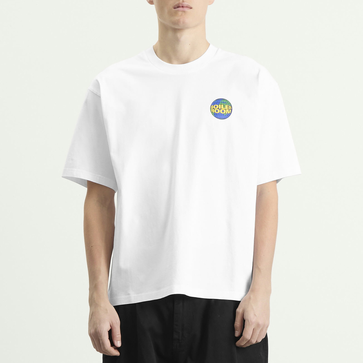 Boiler Room Men's Globe Logo T-Shirt in White