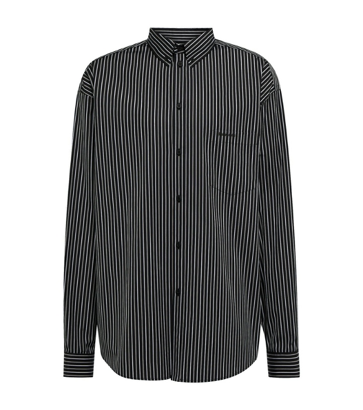 Photo: Balenciaga - Pinstriped cotton shirt