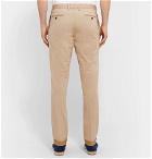 Tod's - Tapered Solaro Cotton-Blend Twill Trousers - Beige