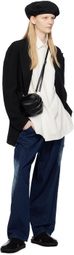 Y's Blue Pleated Jeans