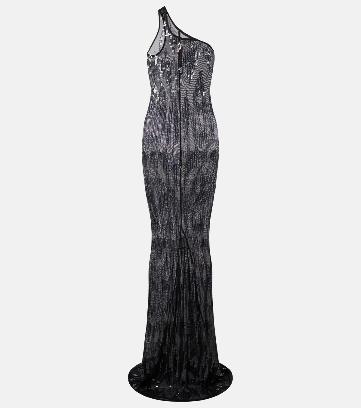 Rick Owens Lilies one-shoulder sequined tulle gown