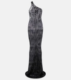 Rick Owens Lilies one-shoulder sequined tulle gown