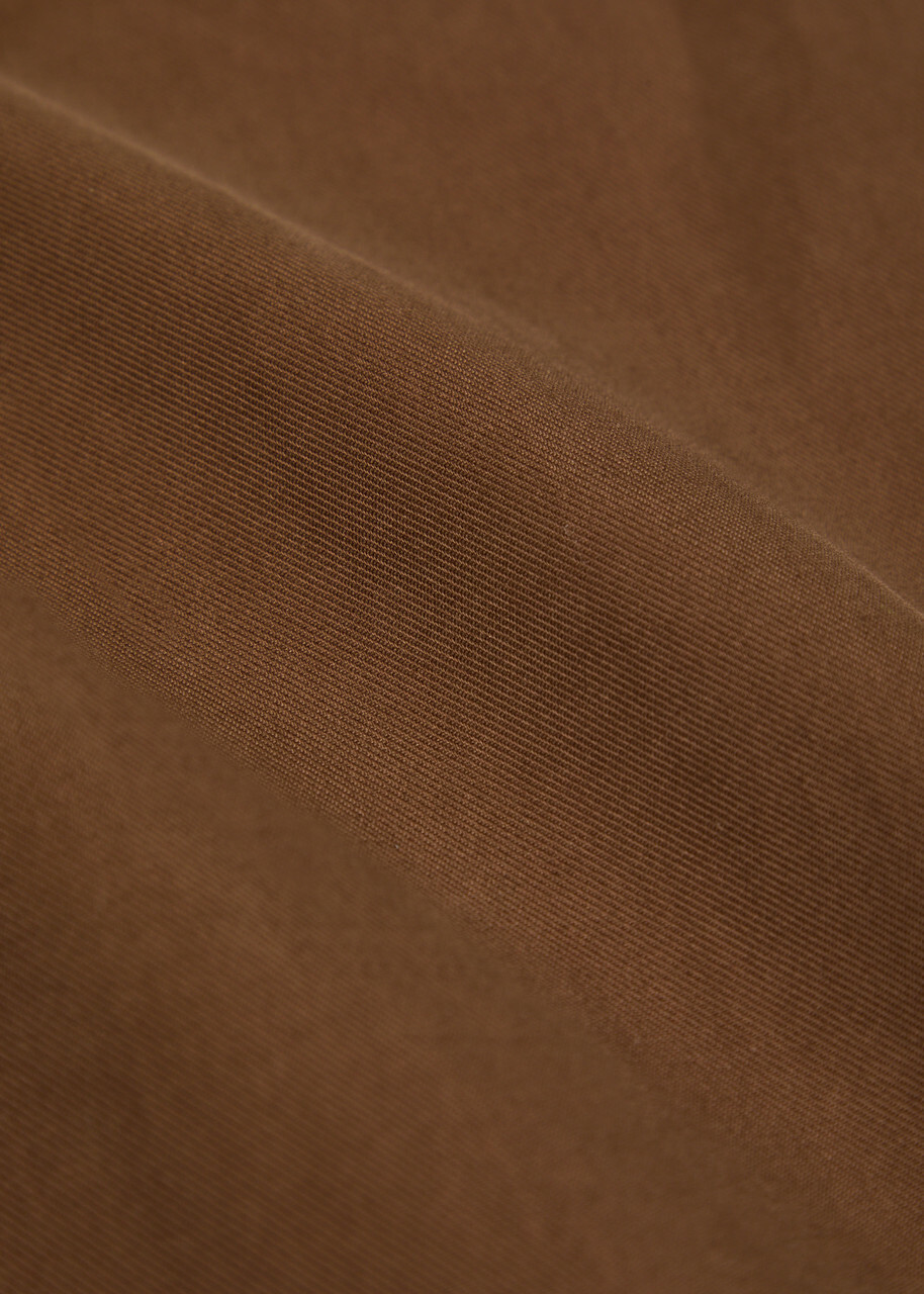 Studio Nicholson Bosworth Curved-leg Cotton Trousers Brown