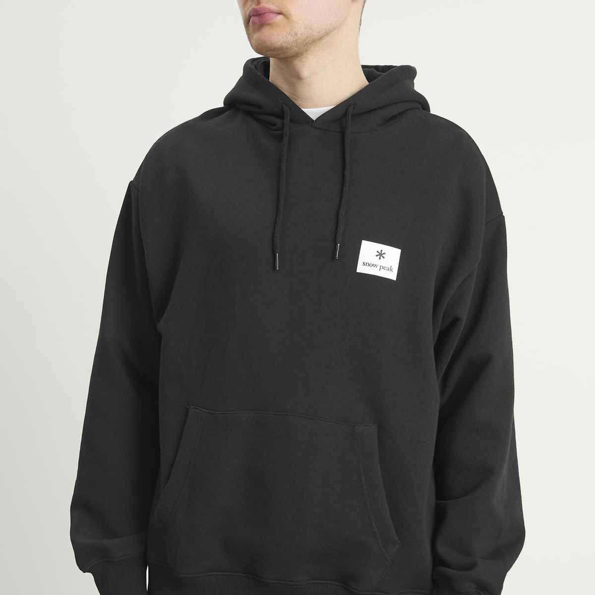 Snow Peak Men's NSD Square Logo Hoodie in Black