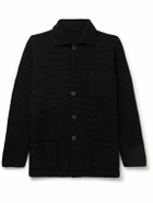Anderson & Sheppard - Merino Wool and Cashmere-Blend Cardigan - Black