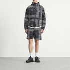 F.C. Real Bristol Men's Bandana Nylon Hooded Jacket in Black