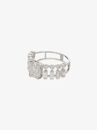 SHAY 18K White Gold Illusion Centre Dot Dash Diamond Ring