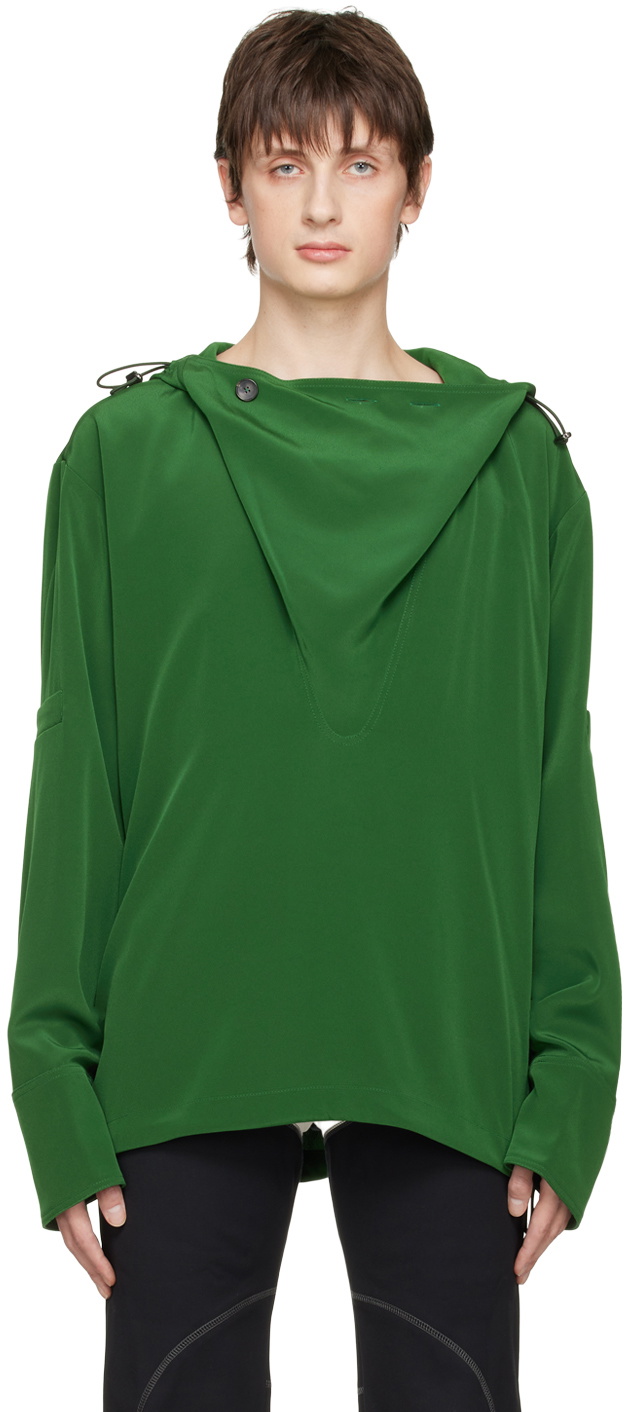 Maximilian Davis Green Blake Hoodie